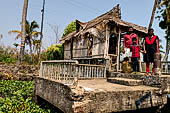 Kerala backwaters, travelling the neighborhood by public ferry service from  Alleppey to Kumbakonam. 